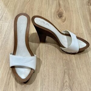MIA Women's White Heeled Sandals